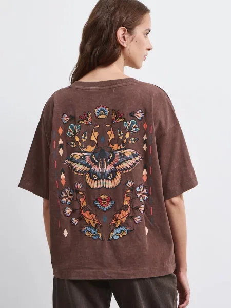 Medicine t-shirt γυναικείο καφέ