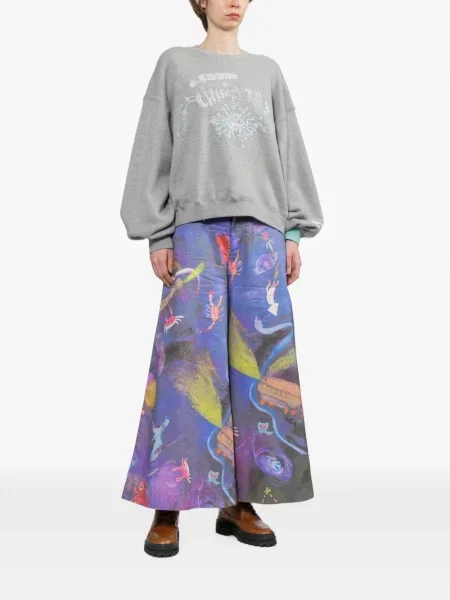 Pulover Tsumori Chisato din fleece gri