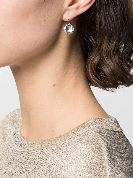 Auskarai Swarovski su kristalais sidabrinė
