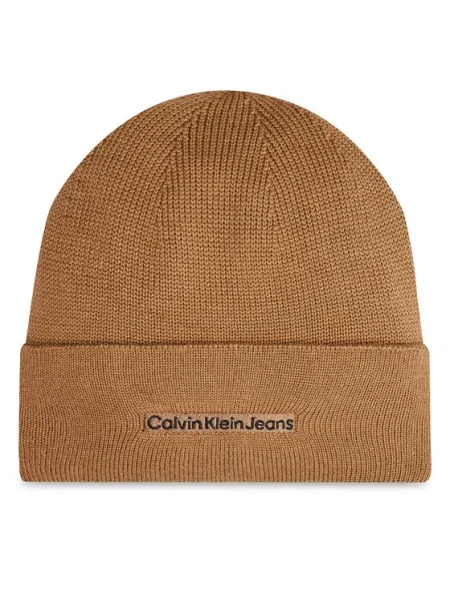 Calvin Klein Căciulă Inst Embro Bej negru