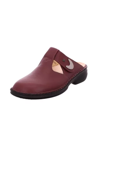 Klapki Finn Comfort skórzane czerwone