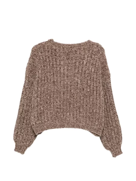 Pulover Liska chunky maro