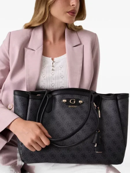 Geantă shopper Guess negru