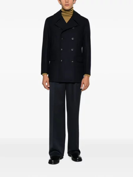 Pantaloni Lardini de lână albastru