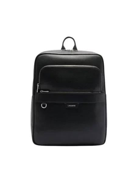 Torba Lacoste skórzana czarna