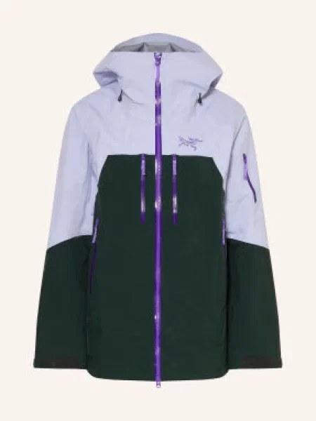 Arc'teryx Hardshell Lyžařská Bunda Rush světle fialová / tmavě zelená