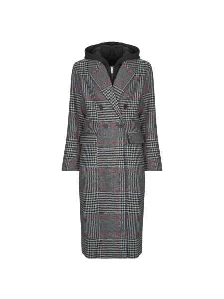 Palton Desigual în carouri gri