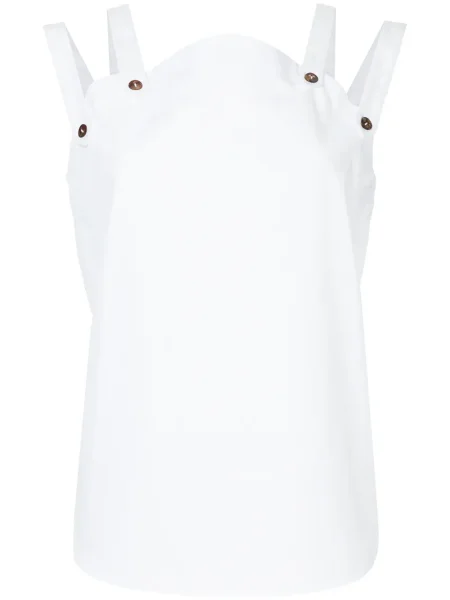 Top Monographie bez rękawów biały