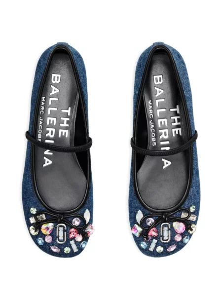 Balerini Marc Jacobs de cristal albastru
