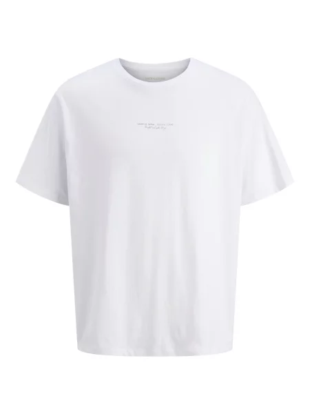 JACK & JONES Tricou Kenji maro alb