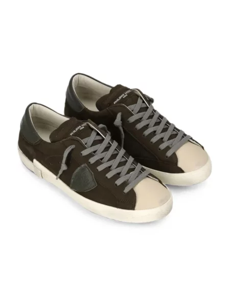 Sneakersy Philippe Model skórzane zielone
