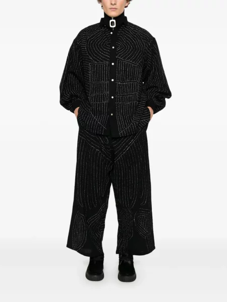 Cămașă Glass Cypress cu broderie negru