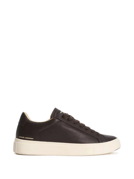 Sneakerși Crime London din piele maro