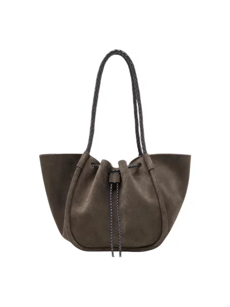 Shopperka Proenza Schouler skórzana szara