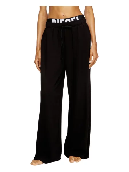 Pantaloni Diesel cu imagine negru