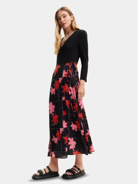 Desigual Sukienka letnia Memphis czarny