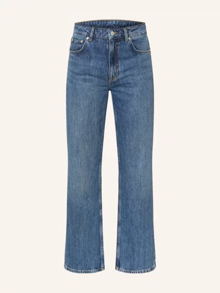 Gant Rovné Džíny mid blue worn in modré