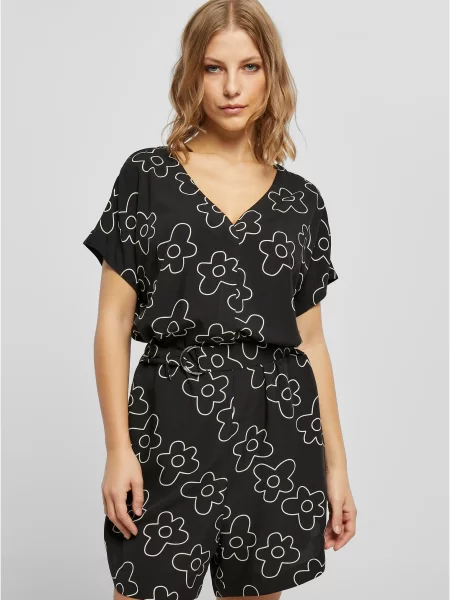 Salopetă Urban Classics cu bretele negru