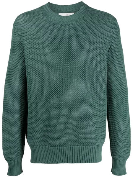 Pulover Pringle Of Scotland cu decolteu rotund verde