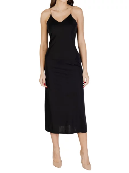 Cocktail rochie midi Morgan De Toi până la genunchi negru