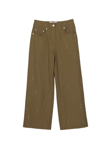 Pantaloni 3.1 Phillip Lim cu tepi verde