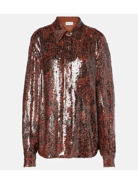 Top Dries Van Noten zielony