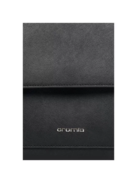 Сумка-трапеція шкіряна Cromia Perla чорна