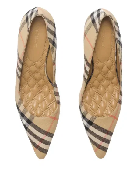 Карирани полуотворени обувки Burberry
