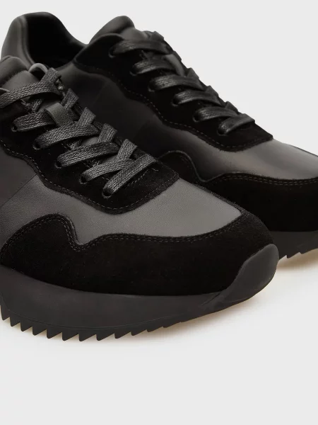 Кожаные кроссовки Prpy черные