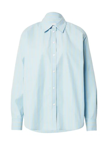 Calvin Klein Jeans Bluză albastru pastel / galben pastel / murdar alb