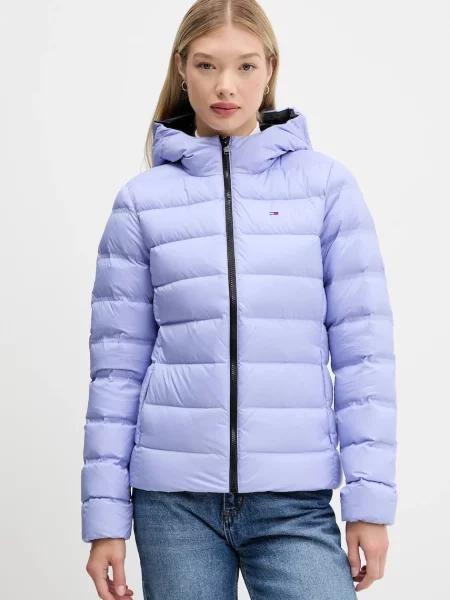 Tommy Jeans geacă de puf de iarnă violet