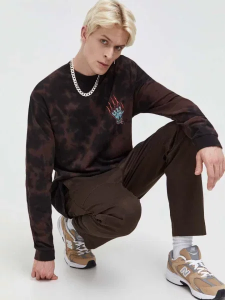 Hlače Abercrombie & Fitch rjava