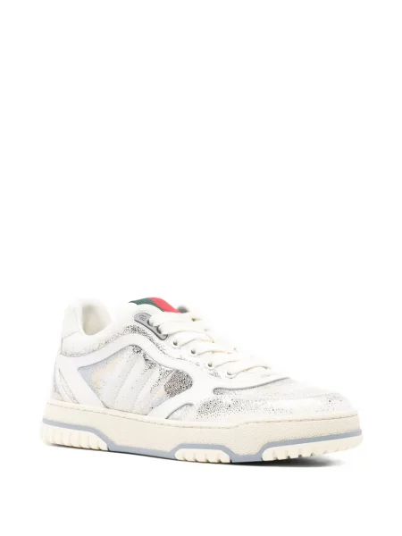 Sneakerși Gucci cu dungi alb