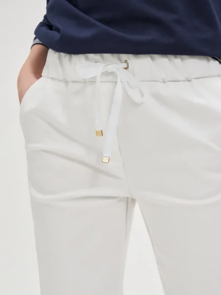 Pantaloni Marisse alb