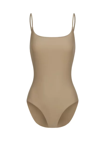 Cfab Jednodijelni kupaći kostim Square Neck Soft Sculpt Swimsuit' bež