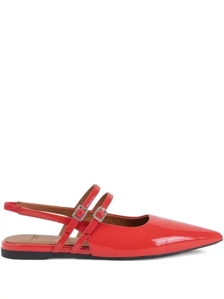 Balerini Vagabond din piele de lac slingback roșu
