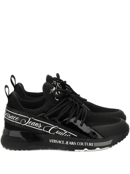 Sneakerși Versace Jeans Couture cu șireturi din dantelă negru