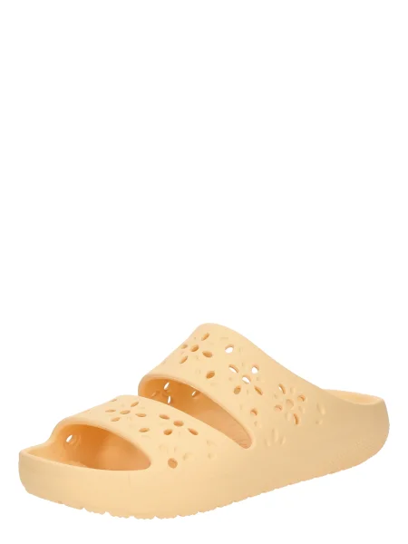 Natikači Crocs Classic Floral Cutout Sandal oranžna