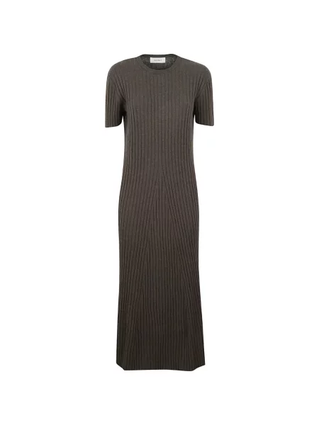 Scurt rochie maxi Lisa Yang tricotate maro