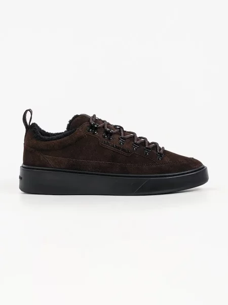 Karl Lagerfeld Flint sneakers pentru bărbați din piele întoarsă maro