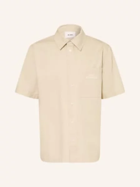 Axel Arigato Koszula Z Krótkim Rękawem Drew Comfort Fit beige beżowa