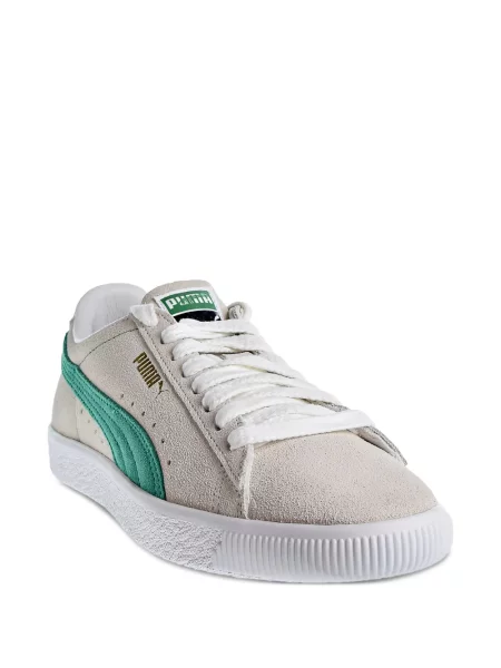 Sneakerși Puma Suede din piele de căprioară alb
