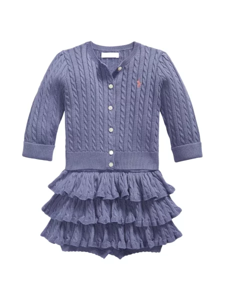 Spodnie dziecięce Polo Ralph Lauren fioletowe