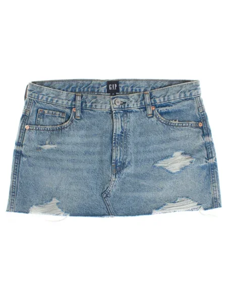 Fustă din denim Gap negru