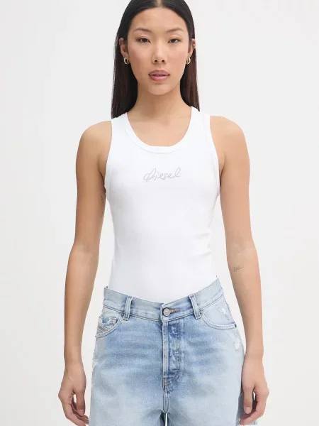 Diesel Top femei din alb