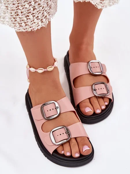 Sandali Boto s platformo roza