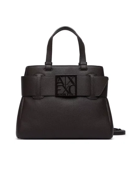 Rankinė Armani Exchange Tamsiai ruda