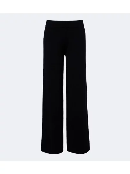 Pantaloni Jardin Des Orangers de lână negru