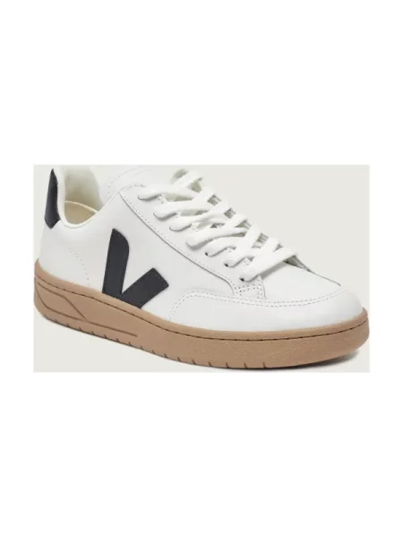 Sneakerși Veja V-12 din piele alb