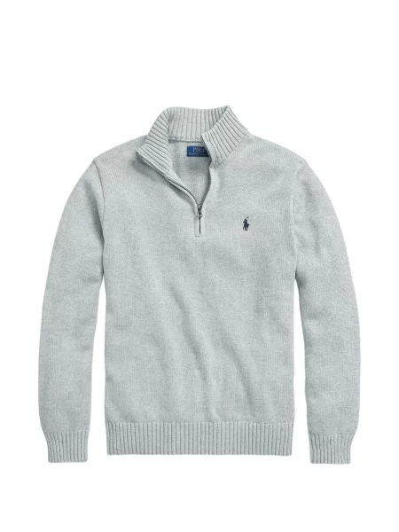 Tricou polo Polo Ralph Lauren cu glugă cu blană cu broderie roșu